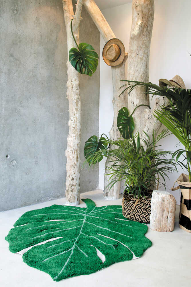 Alfombra Lavable Monstera Leaf