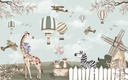 Papel Tapiz  - Globos y Safari