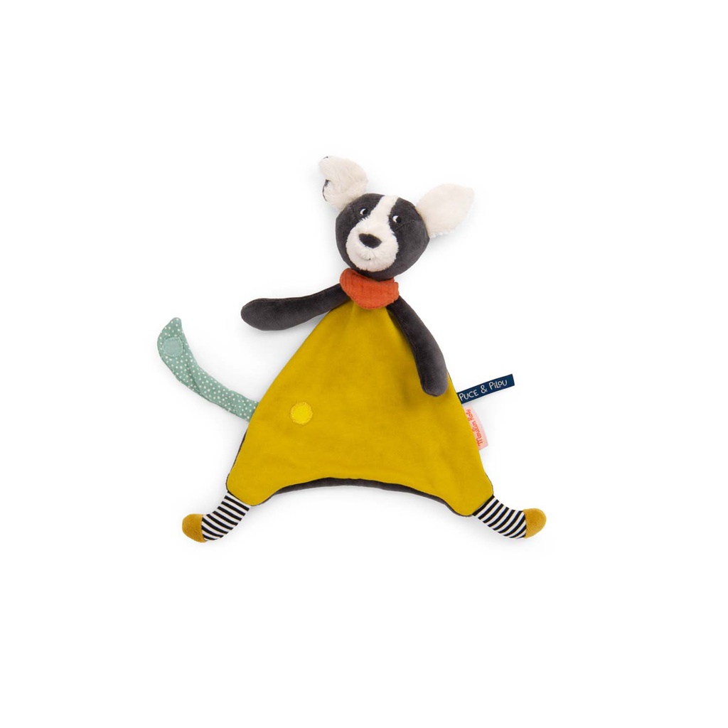Doudou Puce yellow Puce &amp; Pilou