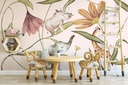 Papel Tapiz  - Animales y Flores