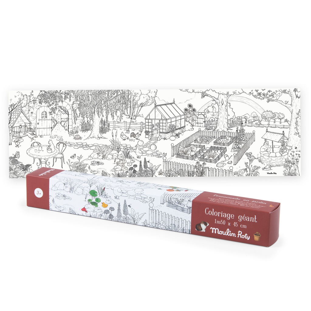 Gardener Giant Colouring Poster Le Jardin du Moulin