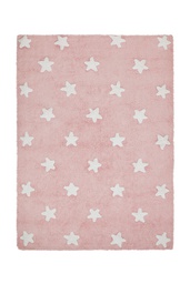 [P-1107] Alfombra Lavable Stars Rosa